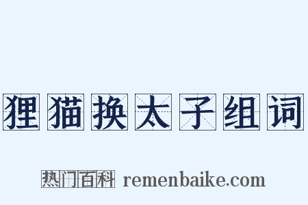 狸猫换太子组词是什么意思的图片